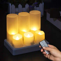 Rechargeable Flameless Candles Tea Lights LED Candles Warm White Tealights for Parties, Weddings, Christmas, Bar, Family, Dinner