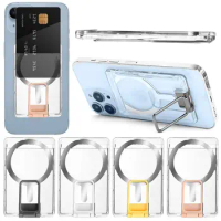 Magnetic Cellphone Wallet Holder Card Bag Detachable Magnet Phone Kickstand Suitable for Apple Magsafe for IPhone 15 Pro Bracket