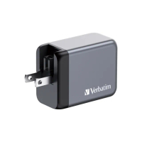 【Verbatim 威寶】PD65W GaN氮化鎵超高速充電器3孔(旅行充電器 可拆式轉接頭)