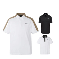 【BOSS】COLOR-BLOCKED SHORT-SLEEVE COLLAR/BACK LOGO POINTED COLLAR男士 高爾夫POLO衫(三款任選)