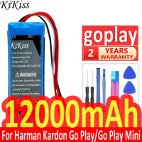 12000mAh KiKiss Powerful Battery for Harman/Kardon Go Play,Go Play Mini Batteries + Free Tools