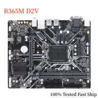 For Gigabyte B365M D2V Motherboard B365 32GB LGA1151 DDR4 Micro ATX Mainboard 100% Tested Fast Ship
