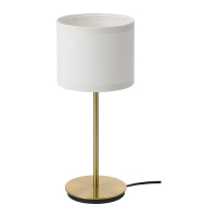RINGSTA/SKAFTET 桌燈, 白色/黃銅