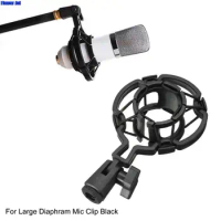 1x Universal Professional Condenser Microphone Mic Shock Mount Holder Studio Recording Bracket For Large Diaphram Mic Clip