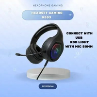 G503 Black Headphone Gaming 3D Sound Wired Headset Noise Canceling Gaming Headphones RGB Light With