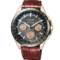 CITIZEN 星辰錶 GPS 系列 光動能鈦衛星計時腕錶(CC9016-01E)-44mm-黑面皮革【刷卡回饋 分期0利率】