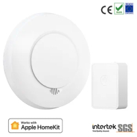 Meross Homekit Smart Smoke Detector Wifi Wireless Fire Alarm Monitor Sound Alert For Apple HomeKit APP Remote With SmartThings
