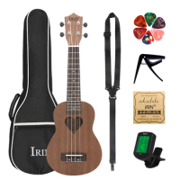 IRIN 21 Inch Ukulele 4 Strings Hawaiian Guitar Sapele Love shape Guitarra Ukulele With Bag Strings Tuner Capo Parts &amp; Accessory