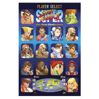 *【快打旋風】Street Fighter 復古二代選角畫面 進口海報
