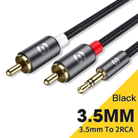 RCA cáp 3.5mm jack để 2 RCA AUX cáp âm thanh 3.5mm nam để 2RCA Adapter Splitter cho TV  rạp hát tại 
