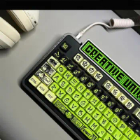 ECHOME Graffiti Artist Theme Keycap Set PBT Dye-sublimation Keyboard Cap 135keys MDA Profile Key Cap for Mechanical Keyboard