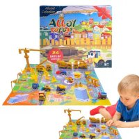 Advent Calendar Cars Toy Set 24 Cars Advent Calendar Set Car Stocking Stuffer Toys Car Advent Calendar For Boys And Girls Kids