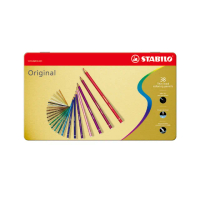 【STABILO】Original 藝術樂細緻色鉛筆38色鐵盒(原廠正貨)