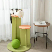 Cactus Climbing Frame for Cat, Three Tier, Luxury Scratching Board Toy, Molar Teeth Gnawing Claw Jumping Platform, New