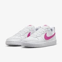 【NIKE 耐吉】COURT BOROUGH LOW RECRAFT GS 白桃紅 大童 女鞋 休閒鞋(DV5456-113 ∞)