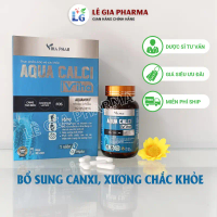 Aqua Calci Viha - bổ sung canxi, giúp xương răng chắc khỏe, ngừa loãng xương | Hộp 30 viên