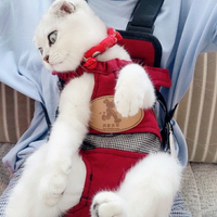 貓咪外出背帶胸前寵物外出便攜包背貓袋狗狗背包出門雙肩裝貓貓包♠極有家♠