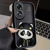 Casing Hp OPPO A58 Case hp sarung Casing pola panda Kesing lucu paket penuh Casing anti drop Softcas