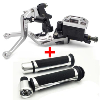 Motorcycle Break Clutch Lever&amp;Handlebar Grip Accessories For SUZUKI gn 125 intruder vl 1500 sj410 rm 125 gsxr 1000 k7 m50 dl650