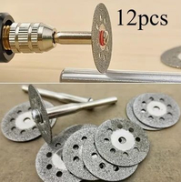 [PACK] Mata Cutting Disc 25mm Set Bor Tuner Die Grinder Gerinda Diamond Saw Blade Drill With Hole WM