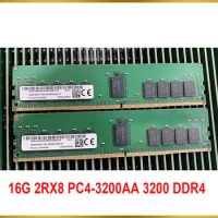 1Pcs For MT RAM 16GB 16G 2RX8 PC4-3200AA 3200 DDR4 ECC REG RDIMM Memory