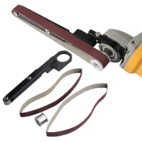 Mini Electric Belt Sander DIY Polishing Grinding Machine Angle Grinder Sanding Belt 80/400Grit Belt for M10 Angle Grinder