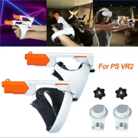 Magnetic Gun Stock Quick Release VR Shooting Gun Controller Detachable Gun Mount Holding Game Controllers for PS VR2 Accessories