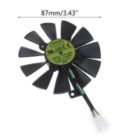 87mm Graphics Card Cooling Fan PLD09210S12HH Ventilation Device for ASUS STRIX GTX 1080/980Ti VGA Video Graphics Card
