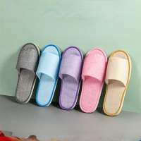 [10pairs] Cotton Disposable Slippers Woman Women's Slippers Home Indoor Slippers for Women Man Unisex Travel Hotel Slippers