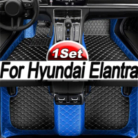 Car Floor Mat For Hyundai Elantra Avante i30 Sedan CN7 2021 2022 2023 2024 Waterproof Protective Pads Foot Matt Car Accessories