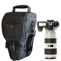 DSLR Camera Bag Handbag Telephoto Lens Pouch Case Waterproof Multi-function for Canon Nikon Sony 70-200mm 2.8, 80-400 100-400 mm