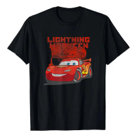 เสื้อยืด 1 ตัว ผ้าฝ้าย 100% พร้อมลายวินเทจของ Disney Pixar Cars Lightning