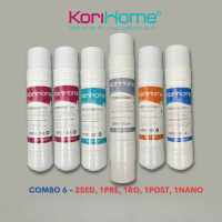 Bộ 6 lõi lọc nước Korihome WPK-605 dùng cho máy lọc nước Korihome WPK-605 Hàng chính hãng NK Hàn Quố