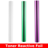 5m/roll Toner Reactive Foil Color Green/Purple/White Foil by Laser Printer and Laminator DIY Invitation Greeting Cards Crafting