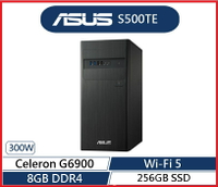 【2024.1】ASUS 華碩  H-S500TE-0G6900016W  雙核大容量電腦桌機 G6900/8G/256G_SSD/300W/Win11/GH(無鍵鼠)
