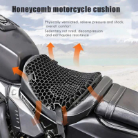 Universal Motorcycle Honeycomb Style Cushion Shock Absorption Seat FOR HONDA CBF150R CBF190X DIO 125 FOR KAWASAKI NINJA 250 ABS