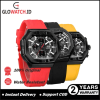 [Promo] Jam Tangan Pria Evans Jayden EJ9464 / EJ-9464 Chronograph Rubber Strap Original Resmi Garans