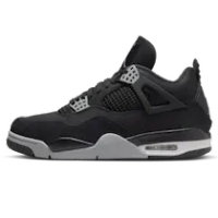 AIR JORDAN 4 BLACK CANVAS GS