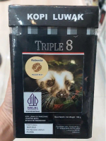 Kopi Luwak Biji Panggang ( Roasted Bean) Triple 8 Jenis Robusta berat 100 Gram Asli Lampung
