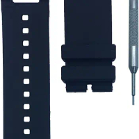 28mm Black Rubber Watch Band Strap Compatible with Invicta Subaqua Noma III | Free Spring Bar Tool