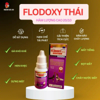 FloDoxy Thái 20/10 chai nhựa 10ml hỗ trợ triệu chứng hô hấp ở gà