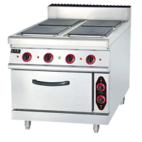 New OEM Design Free Standing Commercial Kitchen Electric Range Stove Cooker With Oven Grill 900 Series 4-Hot Plate Cooker