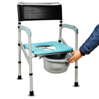 Factory cheapest hospital adult elderly disabled foldable portable toilet commode shower chair