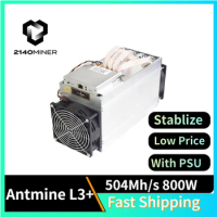 Bitmain Antminer L3++ 580Mh/s with Power Supply Refurbish Used 1.624J/MH 942W SHA256 LTC/DOGE Asic Miner L3++ Free Shipping