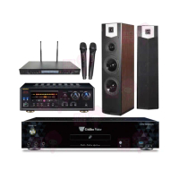 【金嗓】CPX-900 K1A+DSP-A1II+SR-889PRO+SUGAR SK-600V(4TB點歌機+擴大機+無線麥克風+喇叭)
