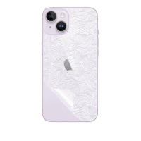 【o-one大螢膜PRO】Apple iPhone 14 Plus 6.7吋 滿版手機背面保護貼(水舞款)