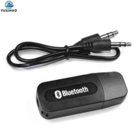 USB Car Bluetooth Audio Receiver Adapter Wireless MP3 Music A2DP Dongle Player with 3.5mm jack AUX Transmitter USB Charging