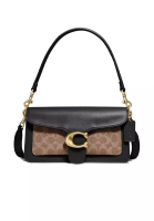 Coach COACH Tabby Shoulder Bag 26 With Signature Canvas Tan Black 91215