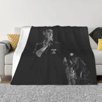 Peso Pluma Mexican Musician Blankets Fleece Printed Fan Gift Portable Soft Throw Blanket for Sofa Car Quilt