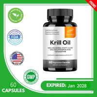 Minyak krill – 60 kapsul omega-3 penyerapan unggul dengan antioksidan alami untuk peradangan & kardi